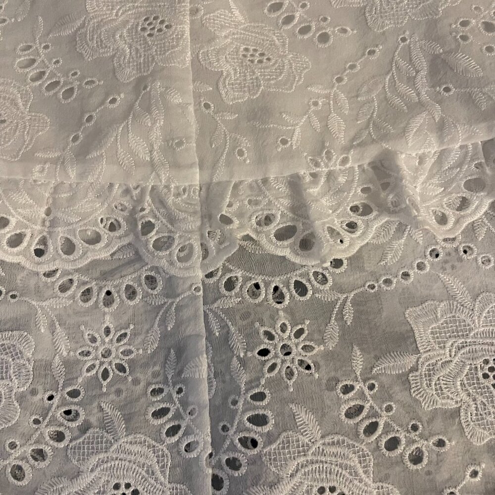 Marlo Kids White Embroidered Eyelet Dress Girls 7–8 New With Tags - Picture 12 of 12